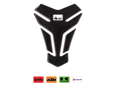 Aprilla, KTM, Kawasaki, Suzuki ile Uyumlu Kaydırmaz Karbon Tank Pad GC01