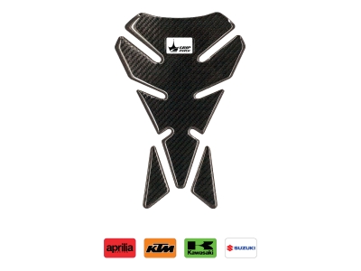 Aprilla, KTM, Kawasaki, Suzuki ile Uyumlu Kaydırmaz Karbon Tank Pad GC04