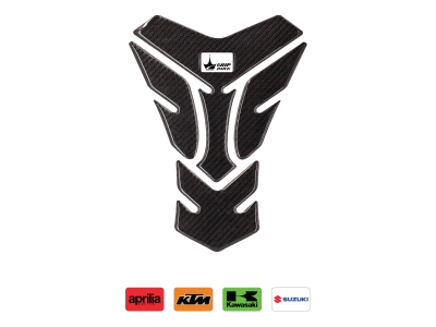 Aprilla, KTM, Kawasaki, Suzuki ile Uyumlu Kaydırmaz Karbon Tank Pad GC06