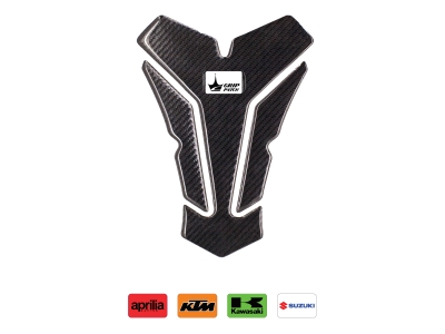 Aprilla, KTM, Kawasaki, Suzuki ile Uyumlu Kaydırmaz Karbon Tank Pad GC09
