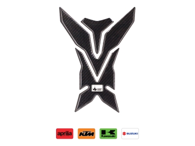 Aprilia, KTM, Kawasaki, Suzuki ile Uyumlu Kaydırmaz Karbon Tank Pad GC10