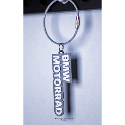 3D BASKI GRİ BMWMOTORRAD FİLAMENT ANAHTARLIK
