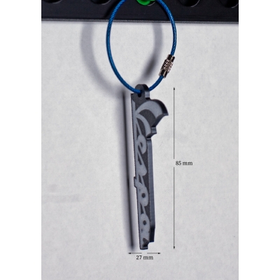 3D BASKI GRİ VESPA FİLAMENT ANAHTARLIK