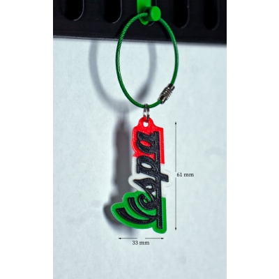 3D BASKI RENKLİ VESPA FİLAMENT ANAHTARLIK