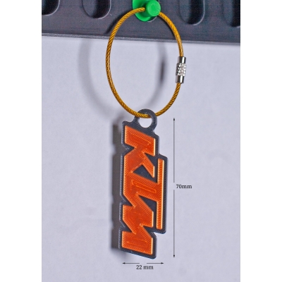 3D BASKI TURUNCU KTM FİLAMENT ANAHTARLIK