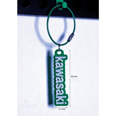 3D BASKI YEŞİL KAWASAKİ FİLAMENT ANAHTARLIK