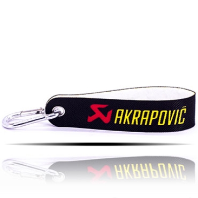 Akrapovic Logolu Siyah Kumaş Anahtarlık
