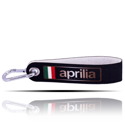 Aprilia Logolu Siyah Kumaş Anahtarlık