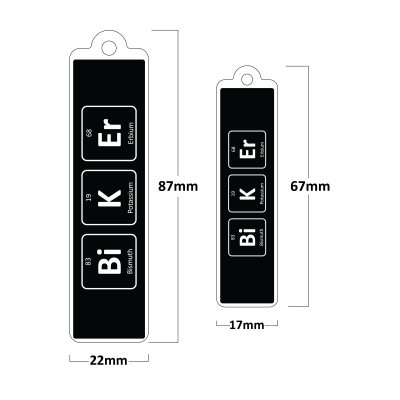 Biker Formul Poliüretan Damla Anahtarlık (2 Adet )