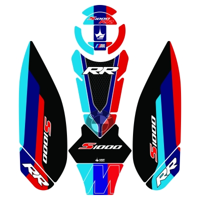 BMW S1000RR (2023-2025) 12 Parça Tank Pad Seti GC43-2