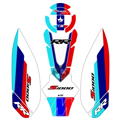 BMW S1000RR (2023-2025) 12 Parça Tank Pad Seti GC43-3