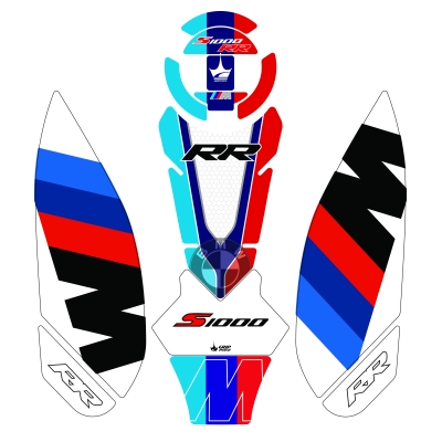 BMW S1000RR (2023-2025) 12 Parça Tank Pad Seti GC43-4