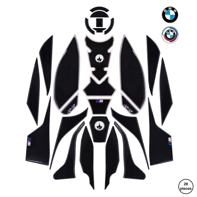 BMW S1000RR 2024-2025 ile Uyumlu Ultimate Kaydırmaz 28 Parça Tank Pad Seti GTC05