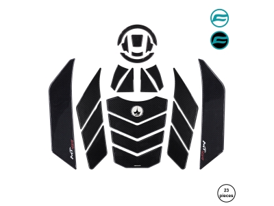 CF 450 MT 2024 ile Uyumlu Kaydırmaz 6D Karbon 23 Parça Tank Pad Seti GC39