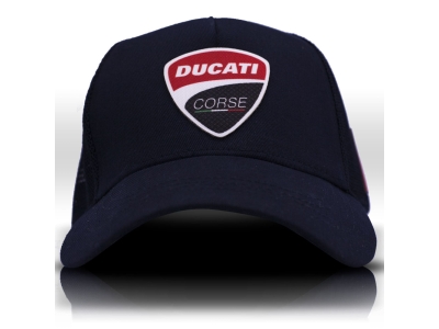 Ducati Corse Fileli Siyah Beyzbol Şapka Unisex Trucker Cap