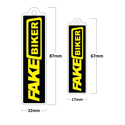 Fake Biker Poliüretan Damla Anahtarlık (2 Adet)