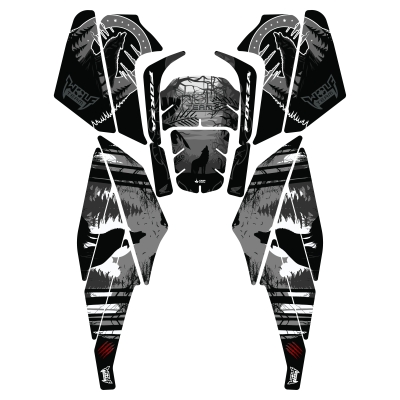 Honda Forza 250 (2025) Uyumlu 18 Parça Renkli Wolf Tank Pad Seti  GC20-R5