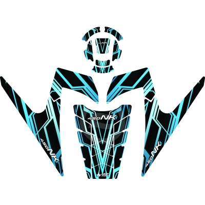 Grippatch CF Moto 450 NK (2024) Uyumlu 17 Parça Tank Pad Seti GC18-R1