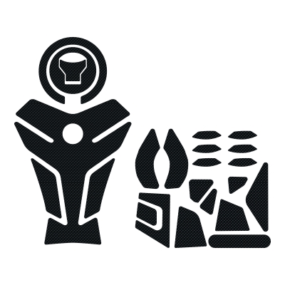 Grippatch Honda CL250 (2025) Uyumlu Kaydırmaz 6D Karbon 24 Parça Tank Pad Seti GC75