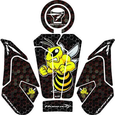 Grippatch Honda Hornet750 (2025) Uyumlu 13 Parça  Renkli Tank Pad Set GC42-1