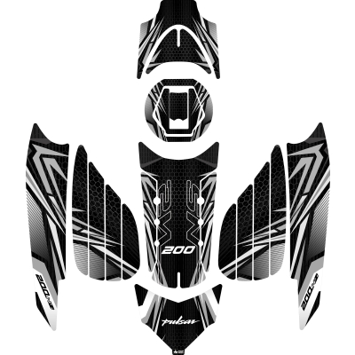 Grippatch Pulsar NS 200 (2024) Uyumlu Tank Pad Set 19 Parça GC36-S