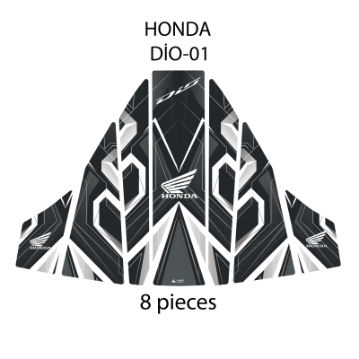 Honda Dio ile Uyumlu Renkli Tank Pad GC22-1