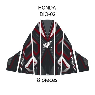 Honda Dio ile Uyumlu Renkli Tank Pad GC22-2