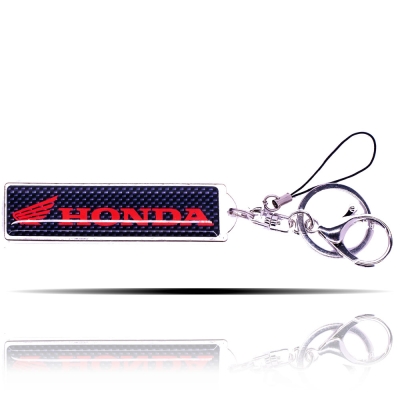 Honda Logolu Karbon Desenli Anahtarlık