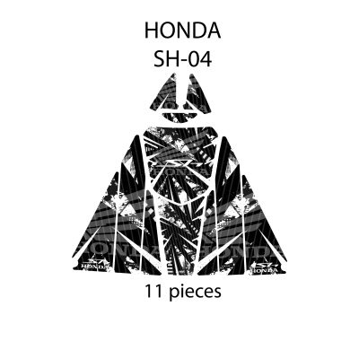 Honda SH 125 (2024) Uyumlu 11 Parça Tank Pad Seti – Kaydırmaz Koruma  GC21-4