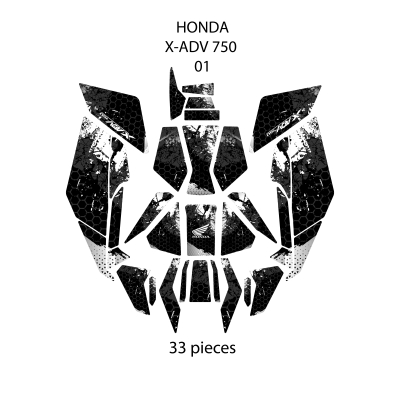 Honda X-ADV (2025) ile Uyumlu 33 Parça Renkli Tank Pad Seti – Koruma ve Şıklık  GC53-1