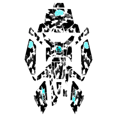 Honda X-ADV (2025) ile Uyumlu Renkli Tank Pad Seti 33 Parça GC53-2