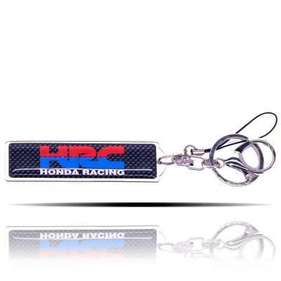 HRC Honda Racing Logolu Karbon Desenli Anahtarlık