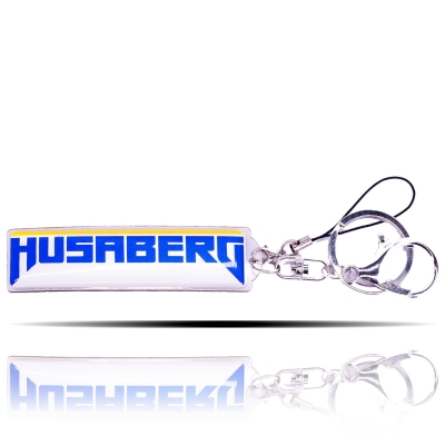 Husaberg Logolu Mavi Beyaz Anahtarlık