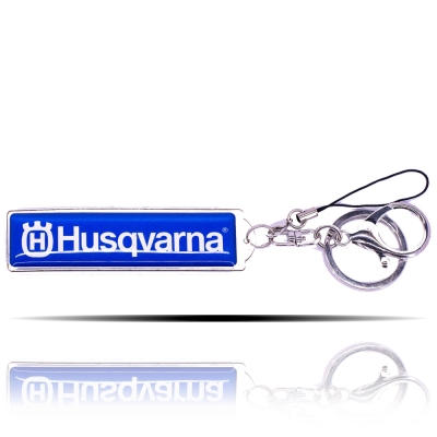 Husqvarna Logolu Mavi Anahtarlık