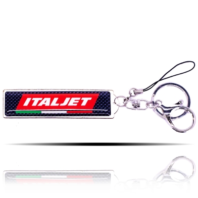 Italjet Logolu Karbon Desenli Anahtarlık
