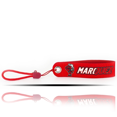 Marc Marquez Logolu Kırmızı Şerit Kumaş Anahtarlık