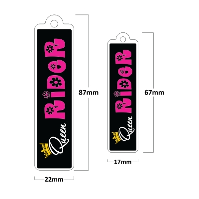 Queen Rider Poliüretan Damla Anahtarlık ( 2 Adet ) 