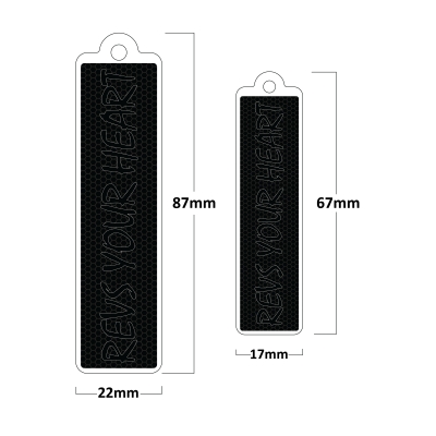 Revs Your Heart Poliüretan Damla Anahtarlık ( 2 Adet ) 
