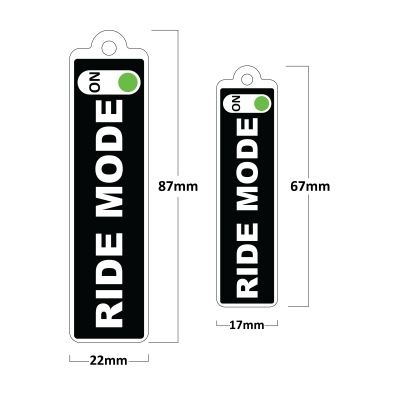 Ride Mode On Poliüretan Damla Anahtarlık ( 2 Adet ) 