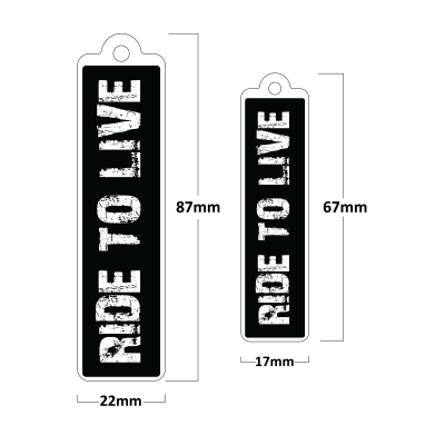 Ride To Live Poliüretan Damla Anahtarlık ( 2 Adet )