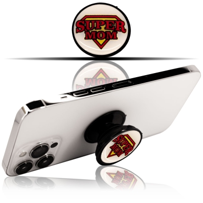 Super Mom Pop Socket Telefon Tutacağı, Parmak Tutucu Stand