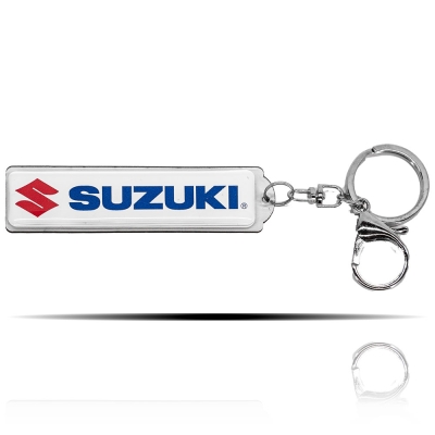 Suzuki Logolu Beyaz Anahtarlık