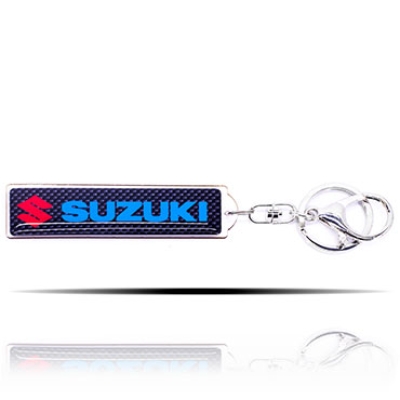 Suzuki Logolu Karbon Desenli Giftsome Anahtarlık