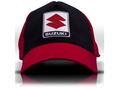 Suzuki Logolu Kırmızı Siyah Beyzbol Şapka