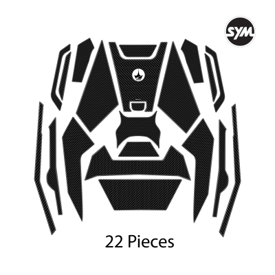 SYM ADX 125 (2024) Uyumlu 22 Parça Tank Pad Seti – Kaydırmaz Koruma & Çizilme Önleyici