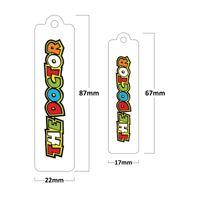 The Doctor Poliüretan Damla Anahtarlık (2 Adet)