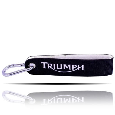 Triumph Siyah Kumaş Şerit Anahtarlık