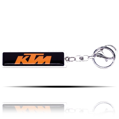 Turuncu KTM Logolu Siyah Anahtarlık