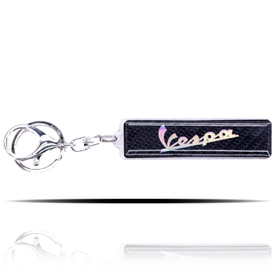 VESPA 5D KARBON FİBER ÜZERİ HOLOGRAM BASKILI ANAHTARLIK