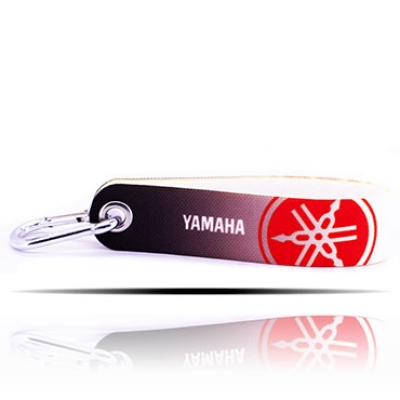 Yamaha Logolu Gri Kumaş Şerit Anahtarlık